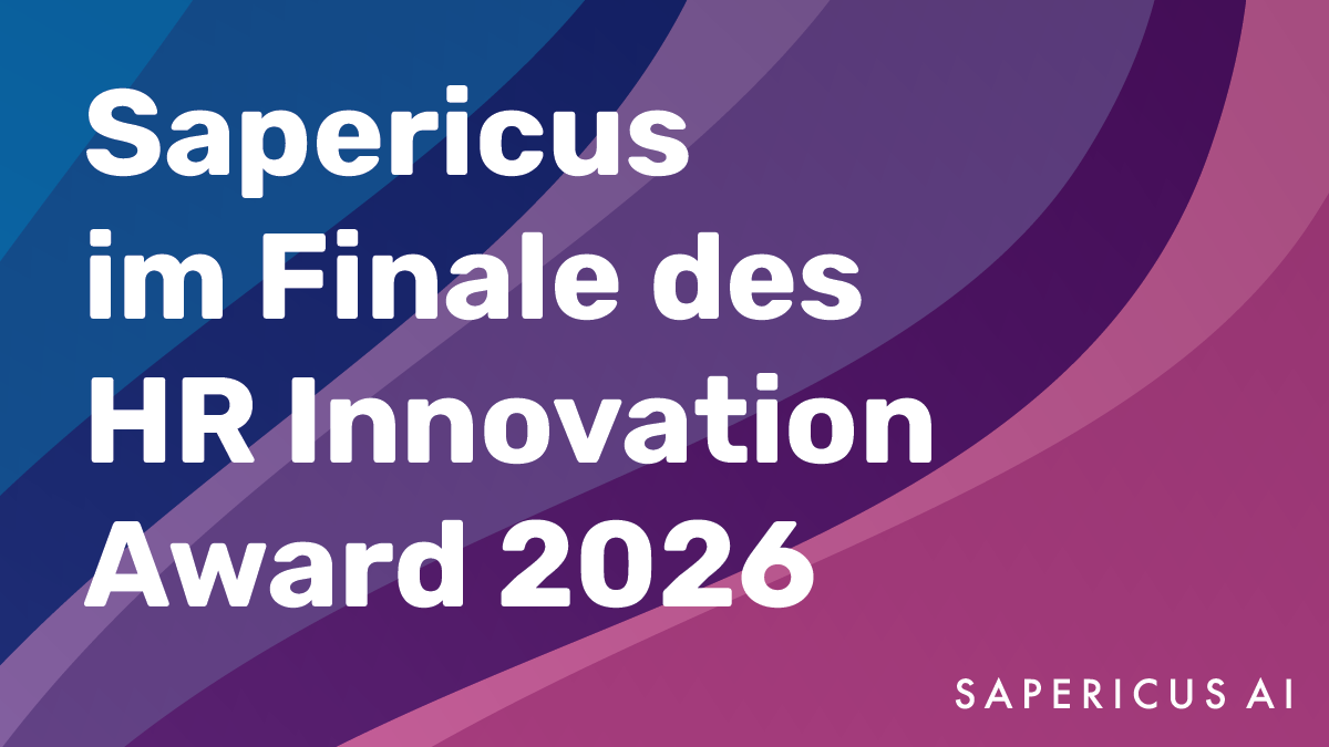 Sapericus im Finale des HR Innovation Award 2026